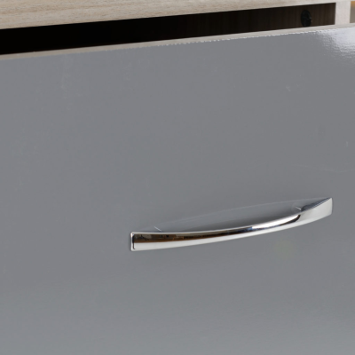 Nevada 3+2 Drawer Chest - Grey Gloss/Lig | Murphy Furniture