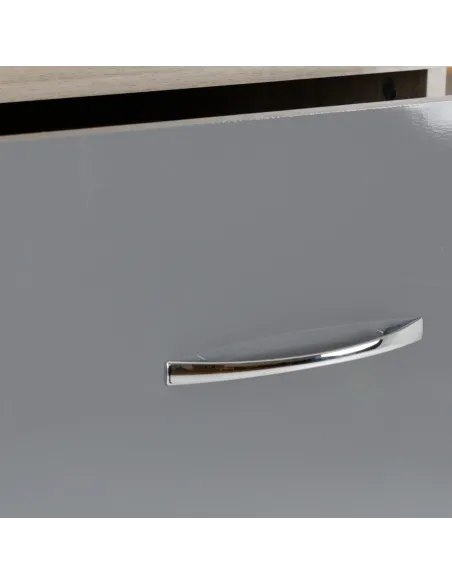 Nevada 3+2 Drawer Chest - Grey Gloss/Lig | Murphy Furniture