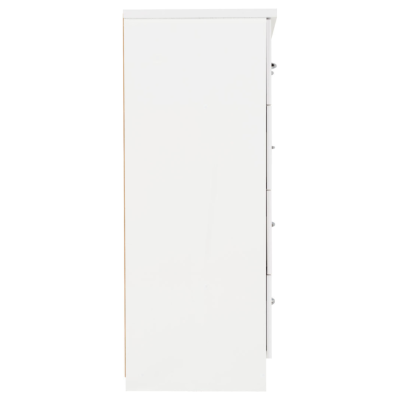 Nevada 3+2 Drawer Chest - White Gloss | Murphy Furniture