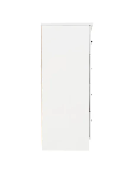 Nevada 3+2 Drawer Chest - White Gloss | Murphy Furniture
