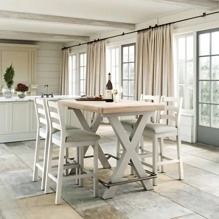 Marbury Bar Stool - Light Grey | Murphy Furniture