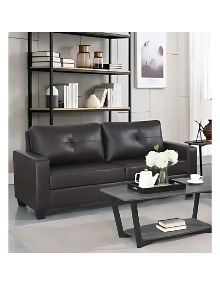 Vivo 3+2 Sofa Suite - Brown Leathaire | Murphy Furniture