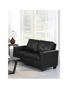 Vivo 3+2 Sofa Suite - Black Leathaire | Murphy Furniture 2