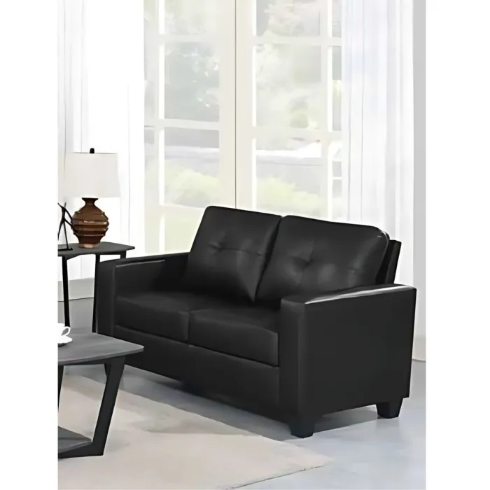 Vivo 3+2 Sofa Suite - Black Leathaire | Murphy Furniture