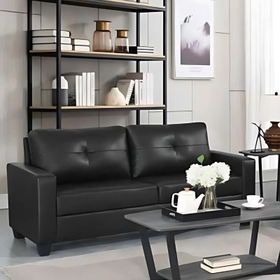 Vivo 3+2 Sofa Suite - Black Leathaire | Murphy Furniture