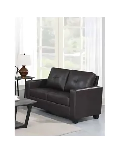 Vivo 2 Seater Sofa - Brown Leathaire | Murphy Furniture