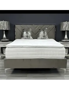 Molly 4FT6 Bedframe - Grey | Murphy Furniture