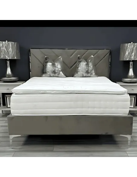 Molly 4FT6 Bedframe - Grey | Murphy Furniture