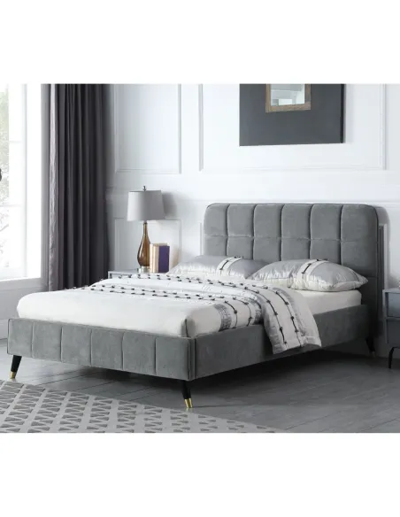 Starla 4FT6 Bedframe - Grey | Murphy Furniture