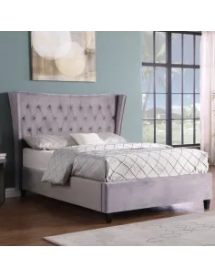 Hanne Glam 5FT Bedframe - Mink | Murphy Furniture
