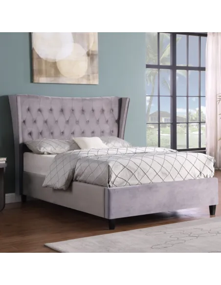 Hanne Glam 4FT6 Bedframe - Mink | Murphy Furniture