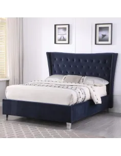 Hanne Glam 4FT6 Bedframe - Navy | Murphy Furniture