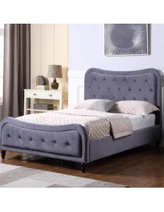 Doyle 4FT6 Bedframe - Grey | Murphy Furniture