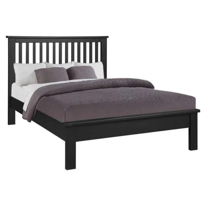 Siena 4FT6 Bedframe - Black | Murphy Furniture