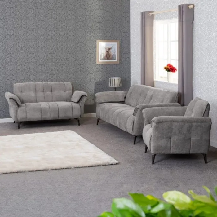 Amalfi 3 Seater Sofa - Grey Fabric | Murphy Furniture
