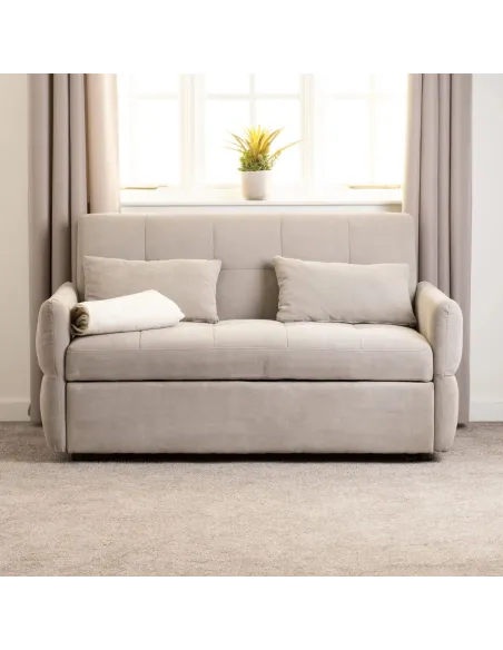 Chelsea Sofa Bed - Silver Grey Fabric | Murphy Furniture