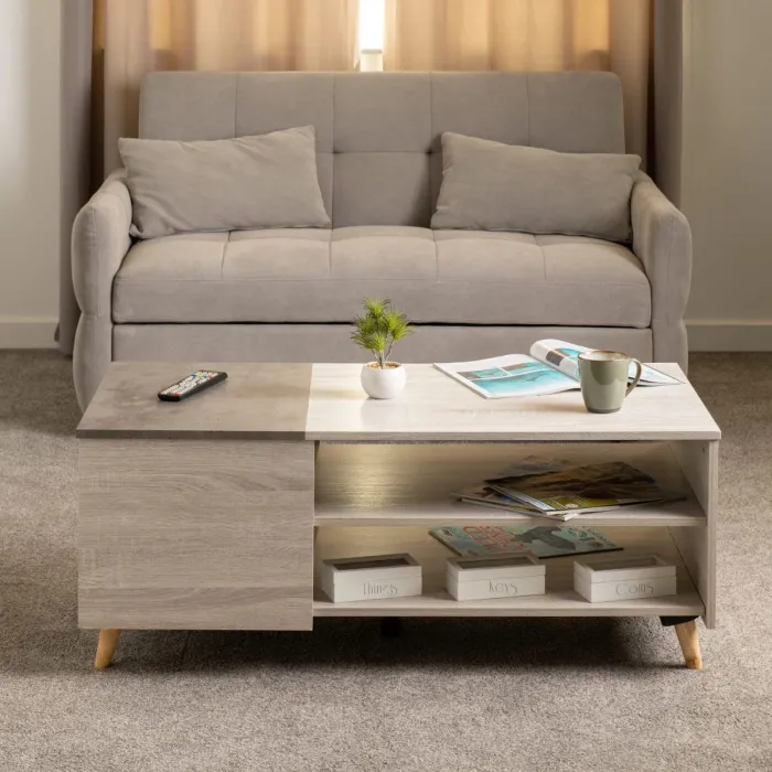 Chelsea Sofa Bed - Silver Grey Fabric | Murphy Furniture