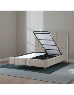 Windsor 5ft Ottoman Bedframe - Velvet Be | Murphy Furniture