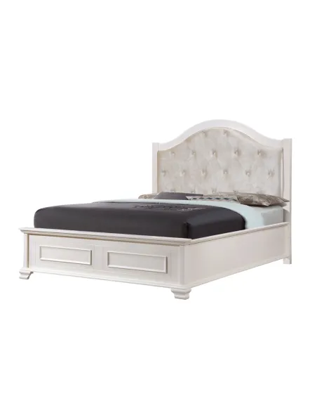 Charlotte 6FT Bedframe - White | Murphy Furniture
