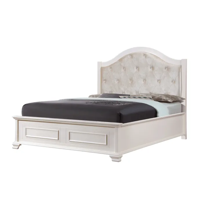 Charlotte 5FT Bedframe - White | Murphy Furniture