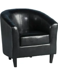 Tempo Tub Armchair - Black PU | Murphy Furniture 2
