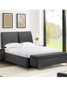 Waterford 4FT6 Bedframe - Grey | Murphy Furniture