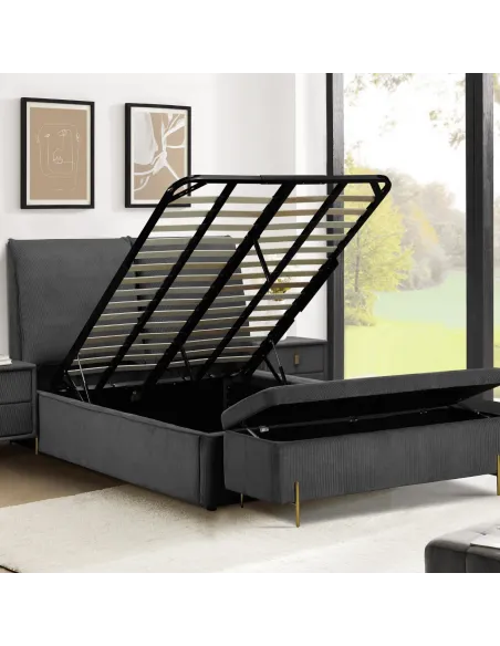 Waterford 4FT6 Bedframe - Grey | Murphy Furniture