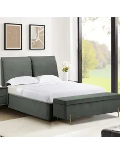Waterford 4FT6 Bedframe - Green | Murphy Furniture