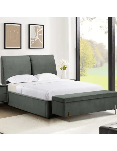 Waterford 4FT6 Bedframe - Green | Murphy Furniture