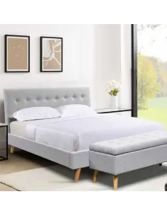 Roscommon 5FT Bedframe - Grey | Murphy Furniture