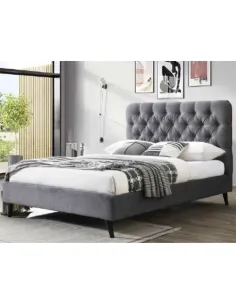 Penelope 5FT Bedframe - Dark Grey | Murphy Furniture