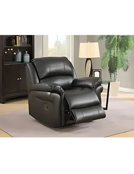Farnham Manual Recliner Armchair - Black | Murphy Furniture