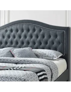 Taylor 5FT Storage Bedframe - Grey Linen | Murphy Furniture 2