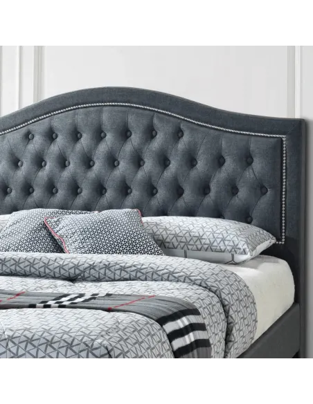 Taylor 5FT Storage Bedframe - Grey Linen | Murphy Furniture