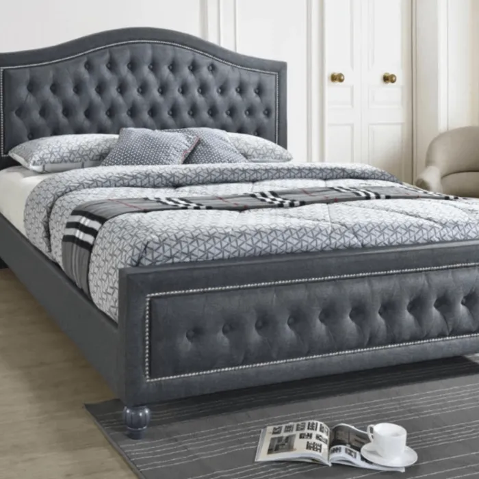 Taylor 5FT Storage Bedframe - Grey Linen | Murphy Furniture