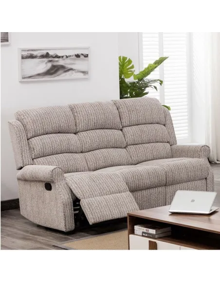 Drancy 3 Seater Manual Recliner Sofa - N | Murphy Furniture