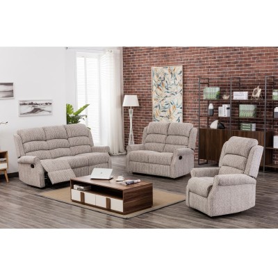 Drancy 3 Seater Manual Recliner Sofa - N | Murphy Furniture