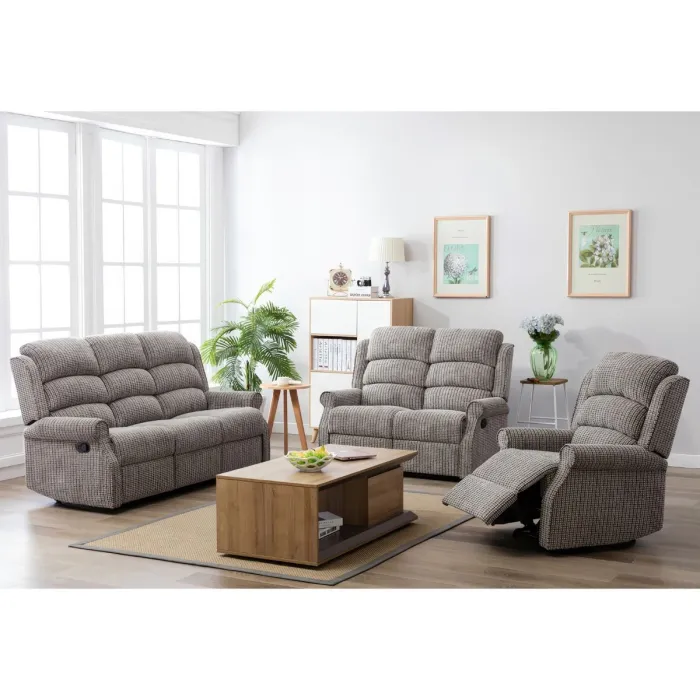 Drancy 3 Seater Manual Recliner Sofa - L | Murphy Furniture