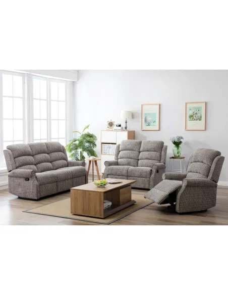 Drancy 3 Seater Manual Recliner Sofa - L | Murphy Furniture