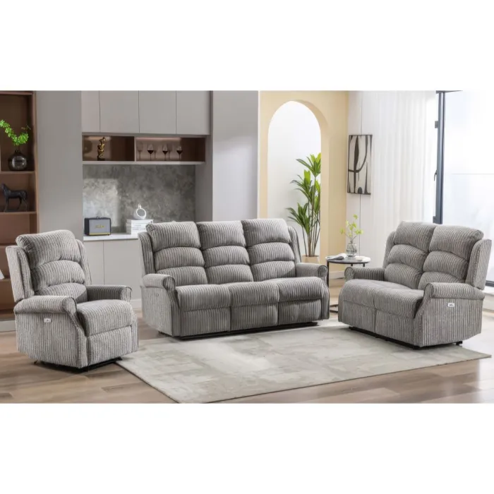 Drancy 3 Seater Electric Recliner Sofa - | Murphy Furniture