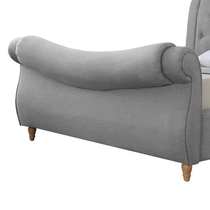 Arizona 6FT Bedframe - Grey | Murphy Furniture