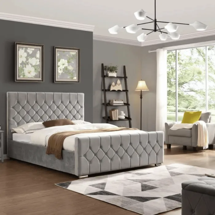 Galway 4FT6 Bedframe - Silver | Murphy Furniture