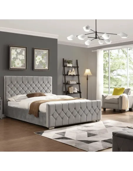 Galway 4FT6 Bedframe - Silver | Murphy Furniture