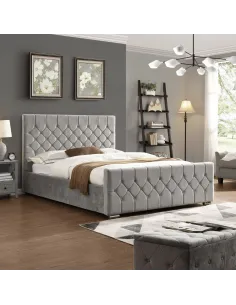 Galway 4FT6 Bedframe - Silver | Murphy Furniture