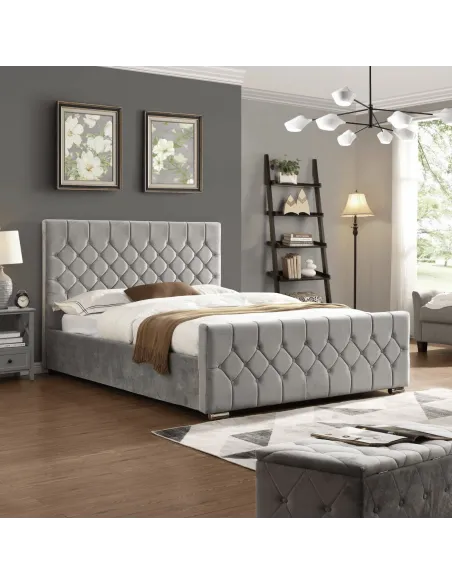 Galway 4FT  Bedframe - Silver | Murphy Furniture