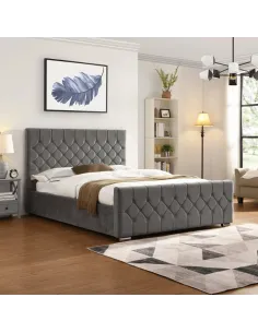 Galway 4FT Bedframe - Grey | Murphy Furniture
