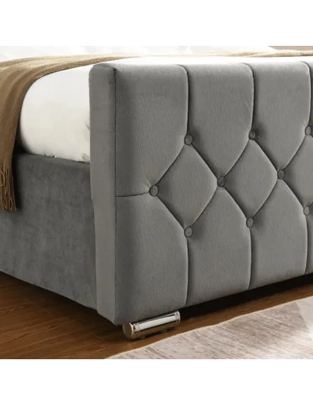 Galway 4FT6 Bedframe - Grey | Murphy Furniture