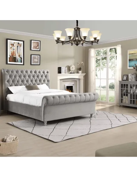 Kilkenny 6FT Bedframe - Silver | Murphy Furniture