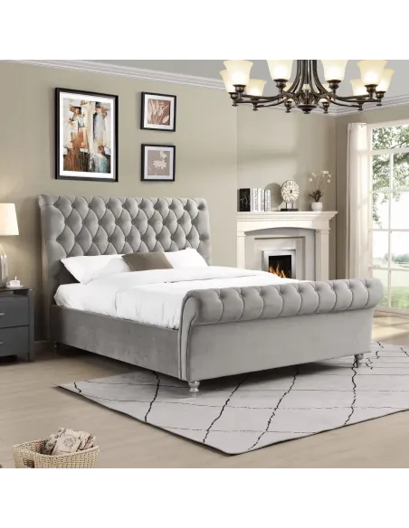 Kilkenny 5FT Bedframe - Silver | Murphy Furniture