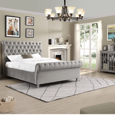 Kilkenny 4FT6 Bedframe - Silver | Murphy Furniture